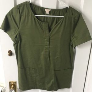 J.Crew hunter green shirt